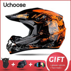Free Gift For Adults Children Professional Off-road Helmet Motorcycle Helmet Downhill DOT Racing Motorcycle Motor Helmet
