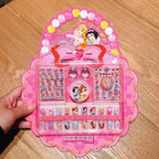 Disney Children's Nail Sticker Set Elsa Princess Dress Up Cute Kawaii Stickers Waterproof Nail Art Stickers Frozen Girl Gift Toy