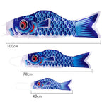 Japanese Carp Windsock Colorful Fish Flag Hanging Yard Decor