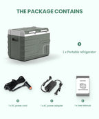Alpicool NLS 20L 30L 40L Car Refrigerator Mini Fridge Freezer 12V Portable Compressor Cooler 12/24V DC 100-240V AC for Camping