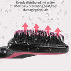 Hot Sale One Step  Hair Comb Negative Ion Hair Dryer Brush Curling Straight Wet And Dry Straight Curler Hot Air Comb