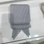 Miyake Pleated Women Scarf Shawl Fabric Korean Fashion Thin Sunscreen Scarf Foulard Femme Luxe Marque Hijabs for Woman