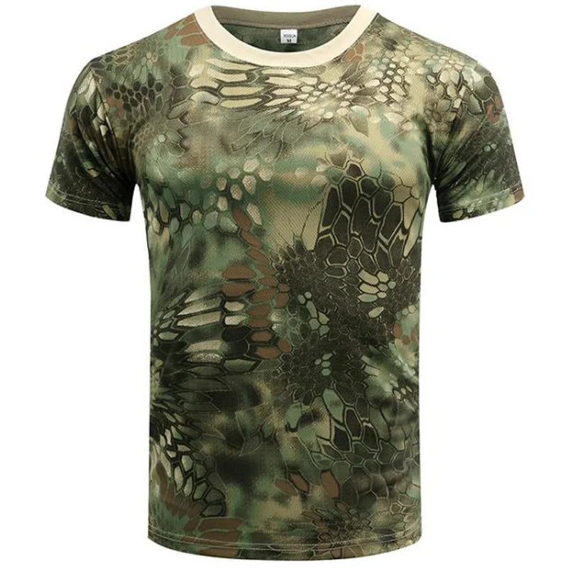 Quick Dry T-shirt Man Tops Forest Camouflage Graphic T Shirt For Men Clothing Gym Fitness Tee Shirts Casual Comfort Tee Shirts