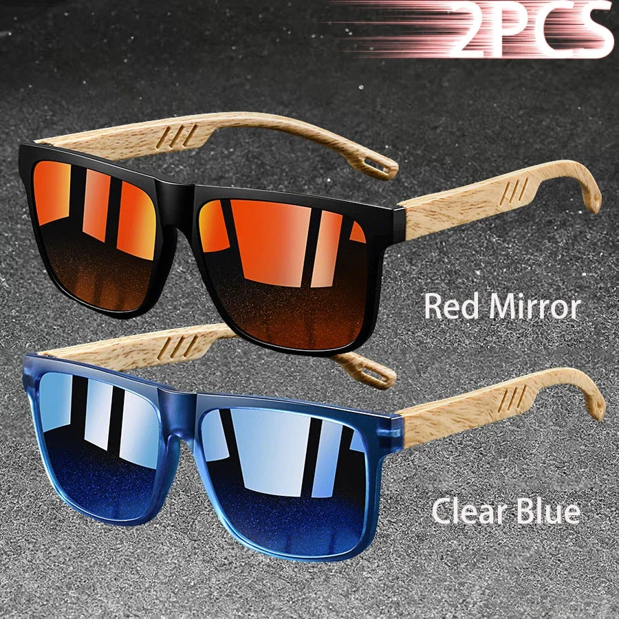 Vintage Square Polarized UV400 Sunglasses for Men & Women