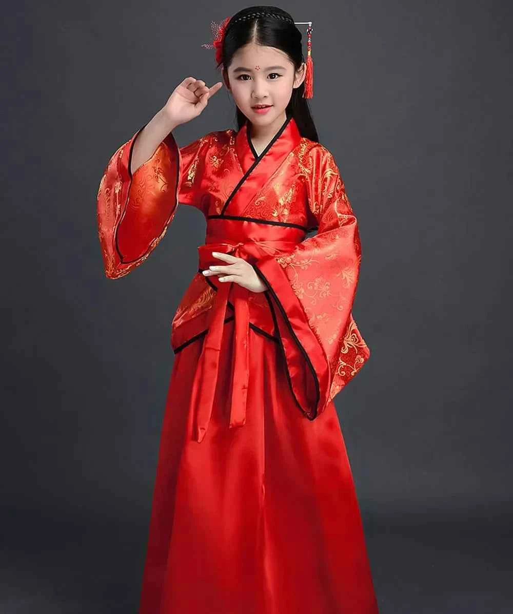 Girls Ancient Chinese Dress Kimono Yukata Costume for Girls