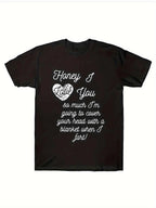 Unique I Love To Fart Graphic Print Crew Neck Short Sleeve  T-Shirt for Men - Comfortable Breathable and Fashionable Casual Wear