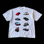 Domo Cute Cartoon Letter Print T-Shirt Y2K Harajuku Hip Hop Gothic Streetwear Oversized Unisex Couple Tee Casual Loose Fit Top