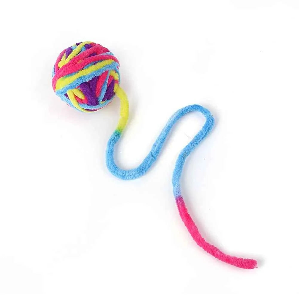 Dr.DC Pet cat toys are self entertaining chew and tease cats toy balls colored wool dog supplies fidget toy for cats accessories