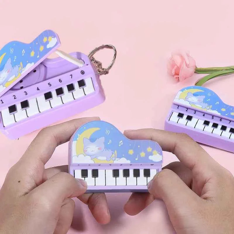 Mini Desktop Piano Keychain Musical Toy for Kids and Music Lovers