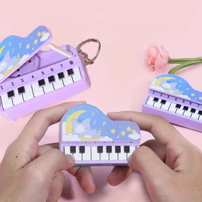 Mini Desktop Piano Keychain Musical Toy for Kids and Music Lovers