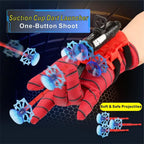 Spider Web Shooters with Gloves Superhero Wrist Launcher Toy Funny Children Party Cosplay Gifts for Kids cos masquerade