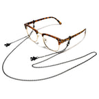 Retro black spider glasses chain men's and women's fashionable glasses holder glasses accessories, suitable for costume parties