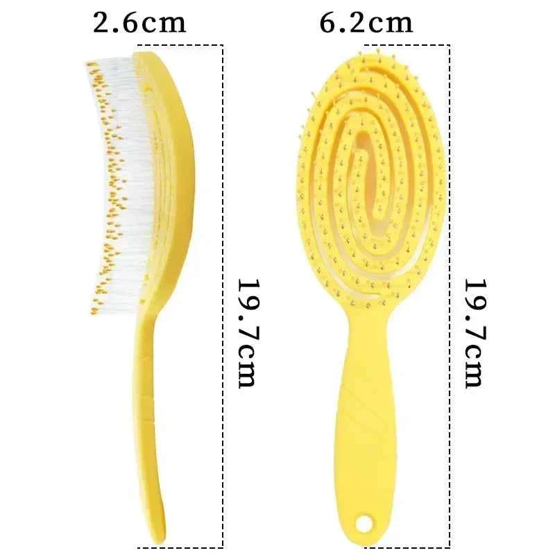 Relaxing Elastic Massage Comb Portable Hair Brush Massage Brush  Brushes Head Combs Scalp Massage Brush Wet And Wavy Bundl