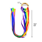 Montessori Style Sensory Toy BPA-free Non-toxic Baby Ribbon Ring Newborns Upwards Develop Colour Recognition Sensory Toy