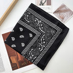 Unisex Men Women Bandana Hairband Cowboy Mens Biker Sports Headwear Wrist Hairwrap Paisley Head Wrap Square Scarf