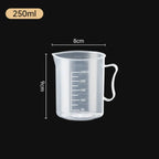 1PC Clear Graduated Measuring Cup Scale Plastic Transparent Mixing Cup Large Capacity With Lid Laboratory Beaker Kitchen Baking