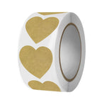 500 pcs / 1 roll ，kraft round self-adhesive label paper items classification name stickers personalized labels