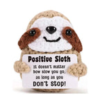 Funny Crochet Positive Inspirational Emotional Support Owl Doll Home Room Decoration Handmade Knitted Owl Desktop Ornament Gift