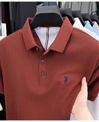 Men's 100% Cotton Polo Shirt – Short Sleeve Casual Golf & Business Shirt