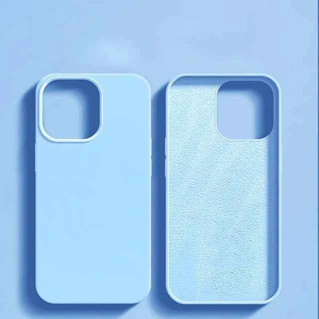 Luxury Shockproof Case For Apple iPhone 11 12 13 14 15 16 17 Pro Max 17 Air Plus Liquid Silicone Cases Cover Phone Accessories