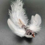 Interactive Bird Feather Cat Wand Toy for Indoor Hunting Play