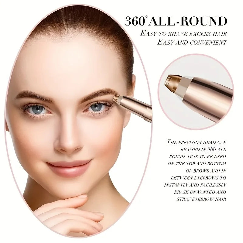 Electric Eyebrow Trimmer USB Rechargeable Mini Electric Eyebrow Trimmer - Convenient and Easy Facial Beauty Trimmer