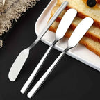 2-Piece Stainless Steel Butter Knife Set – Multifunction Cheese & Jam Spreader