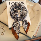 Luxury Chain Print Small Square Scarf Simulated Silk Thin Neck Scarf Fashion Sunscreen Headscarf For Women 70x70cm