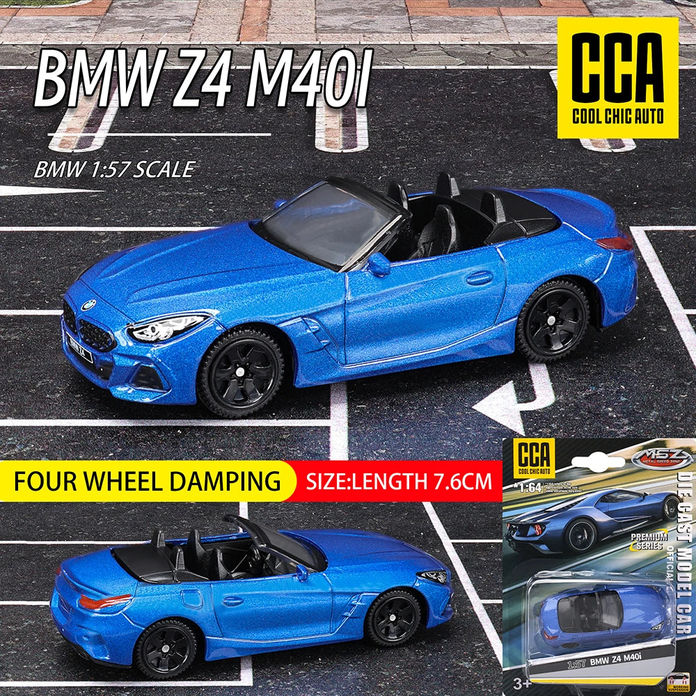 CCA 1:64 BMW M4 Z4 M850I M4 GT3 Exquisite Hanging Model Classic Car Static Car Model Alloy Die-Casting Car Model Collection Gift