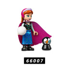 5pcs/set Disney FROZEN Series Princess Elsa Mini Figma 66006-66010 Building Blocks Model Toys for Children