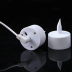 1/2/3/4 Pieces Yellow Light LED Candles With USB Charge,Flameless Decorative Wedding Christmas Rechargeable Tea Lights