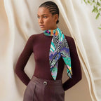 New 90cm Medium Square Scarf Desktop Printing Exquisite Right-angle Crimped High-quality Twill Women's Headscarf Shawl