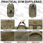 LQARMY 30L 50L 80L Outdoor Mountaineering Bag Molle Tactical Backpack Large Duffel Bag Hiking Camping Travel Bags