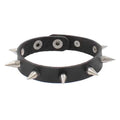 Punk Fashion Men Black Cuff Leather Bracelet Wristband Metal Rivets Stud Charm 80s Wrap Bangle for Women Rock Gothic Jewelry