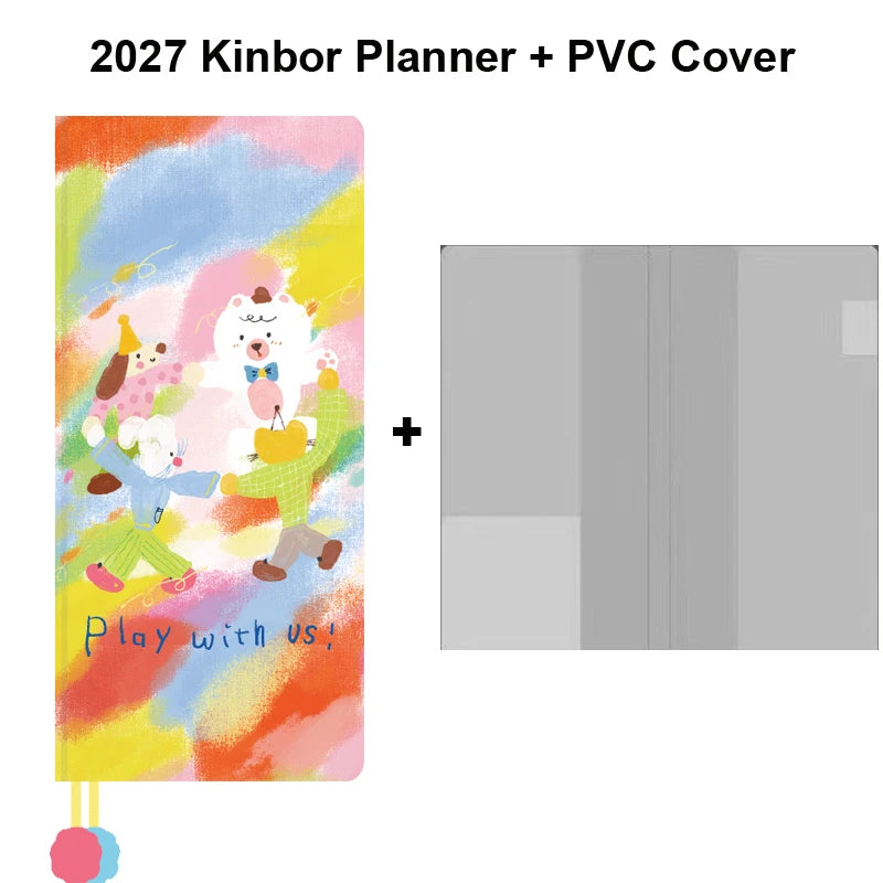Kinbor 2027 Pocket Weekly Planner Notebook Limited Edition Week Journal Notebook Monthly Yearly Planning Book Travel Recording