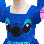 Girls Stitch Cosplay Dress – Cartoon Princess Costume Outfit
