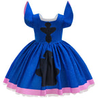 Girls Stitch Cosplay Dress – Cartoon Princess Costume Outfit