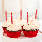 12/24pcs Green Pixel Cake Candle Decoration Red TNT Theme Green Wishing Candle Birthday Party Cake Candle Decorations Gift
