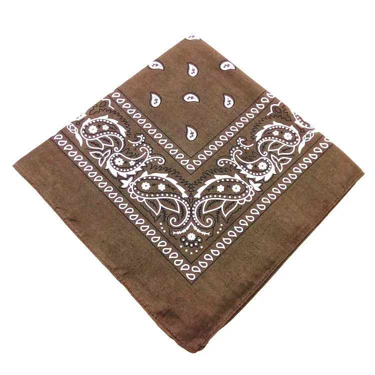 1/2/3/5PCs Unisex men women bandana hairband cowboy mens biker sports headwear wrist hairwrap single head wrap scarf