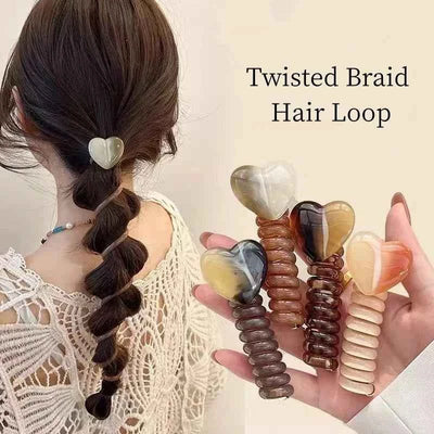 Minimalist Bubble Braid Headband High-quality and Caring Phone Line Hair Loop Tied Ponytail Braid Hair Rope headband
