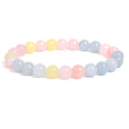 Natural Stone Beads Bracelet For Women Men Amethysts Crystal Quartzs Aquamarines Jades Jewelry Agates Elastic Bangle Bracelets