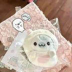 Cute Plush Seal Crochet Keychain Sunflower Bag Charm
