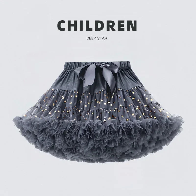 Baby Girls Tutu Fluffy Skirt Toddler Princess Ballet Dance Tulle Mesh Skirt Kids Cake Skirt Cute Girls Clothes Pettiskirt Skirt