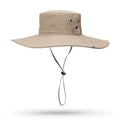 12cm Large Brim Women Sun Hat Summer Solid Color Fold Up The Cowboy Hat Waterproof Outdoor Hiking Camping Mountain Bucket Cap