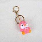 Mini Penguin Crochet Keychain Cute Animal Bag Charm