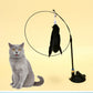 Cat Toy Cat Teaser Stick With Bell Extended Rod Suction Cup Self High And Durable Bite Teaser Tool Replaceable Feather Head - WTN Essentials 