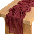 Gauze Table Runner Dinning  Decoration 90*300CM Rustic Country Boho Beach Wedding Party Table Decor Christmas Table Runners