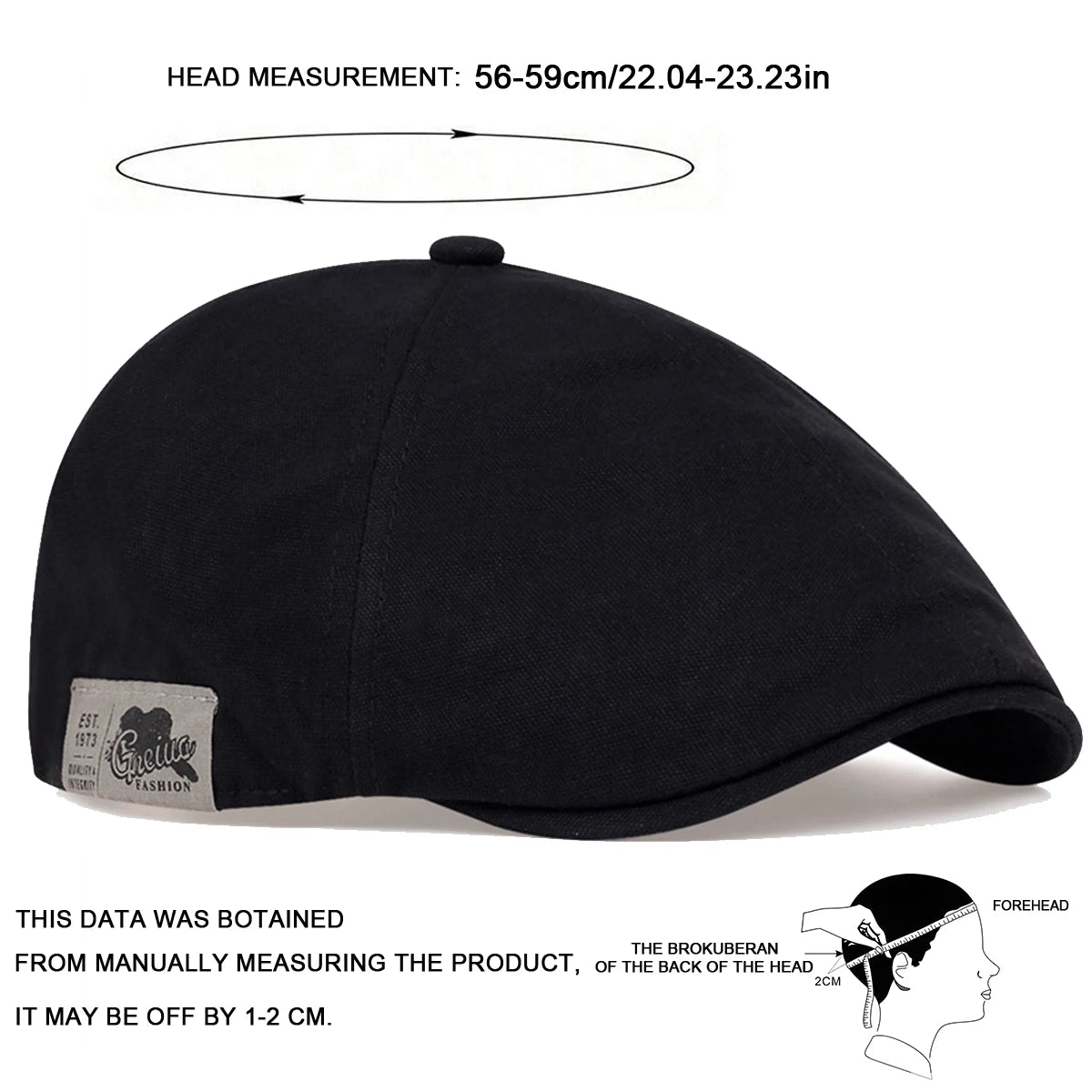 Men Side Letter Sticker Newsboy Caps British Painters Hats Spring and Autumn Adjustable Flat Cap Hip Hop Berets Peaked Cap