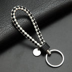 Stylish PU Leather Braided Woven Keychain Bag Pendant - A Perfect Gift for Men and Women!