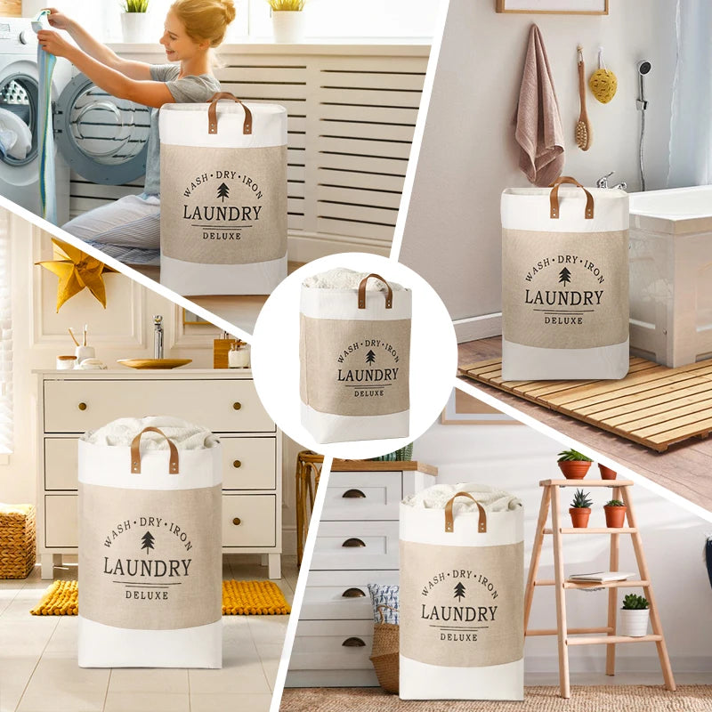 Eco-Friendly Foldable Laundry Basket – Large & Portable